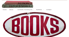 Desktop Screenshot of alisonstockmarr.com